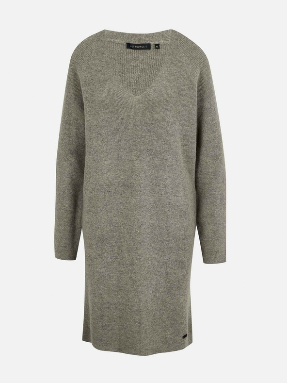 ZOOT.lab Graues Pulloverkleid aus Wollmischung METROOPOLIS von ZOOT.lab Ofilia