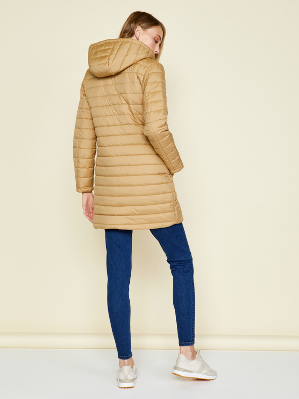 ZOOT.lab Goldfarbene, gesteppte Damen-Winterjacke mit verlängerter Kapuze ZOOT.lab Molly