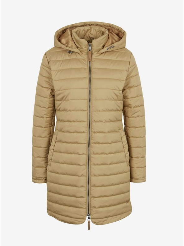 ZOOT.lab Goldfarbene, gesteppte Damen-Winterjacke mit verlängerter Kapuze ZOOT.lab Molly