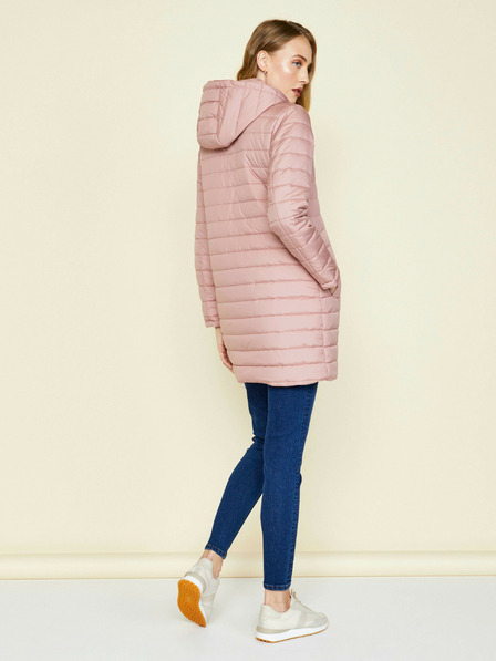 ZOOT.lab Altrosa verlängerte Damen-Steppwinterjacke mit Kapuze ZOOT.lab Molly
