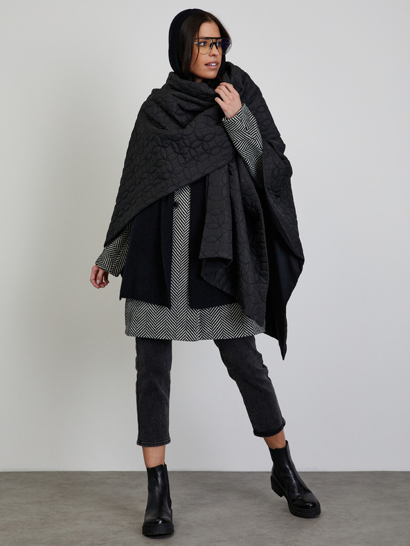 ZOOT.lab Weiß-schwarz gemusterter Damen-Wintermantel ZOOT.lab Sherry