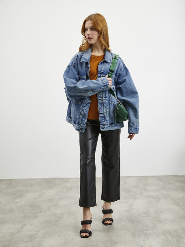 ZOOT.lab Braunes langärmeliges Damen Basic T-Shirt ZOOT.lab Evana