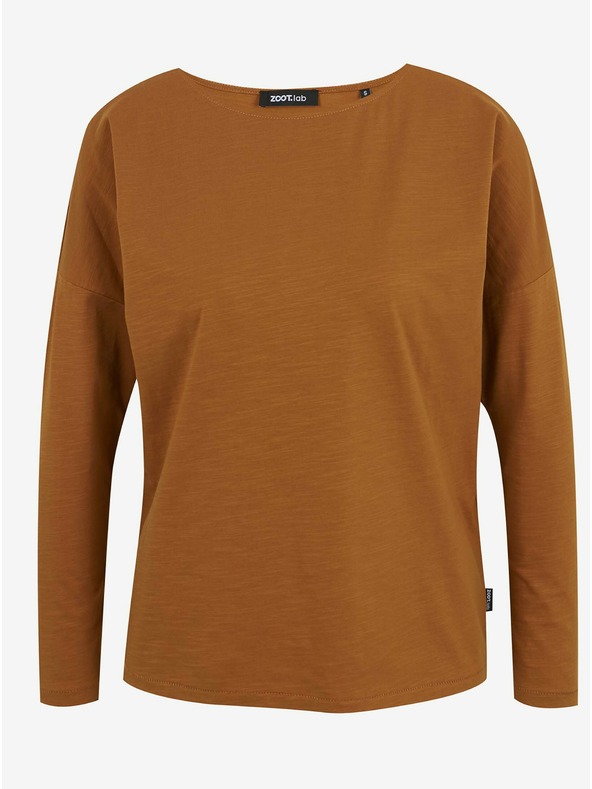 ZOOT.lab Braunes langärmeliges Damen Basic T-Shirt ZOOT.lab Evana