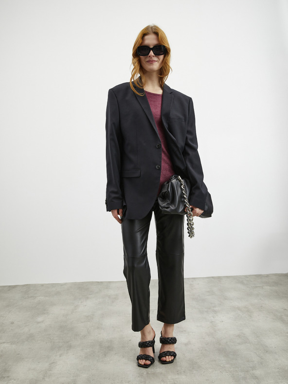 ZOOT.lab ZOOT.lab Aria burgunderfarbenes Damen Strick-T-Shirt