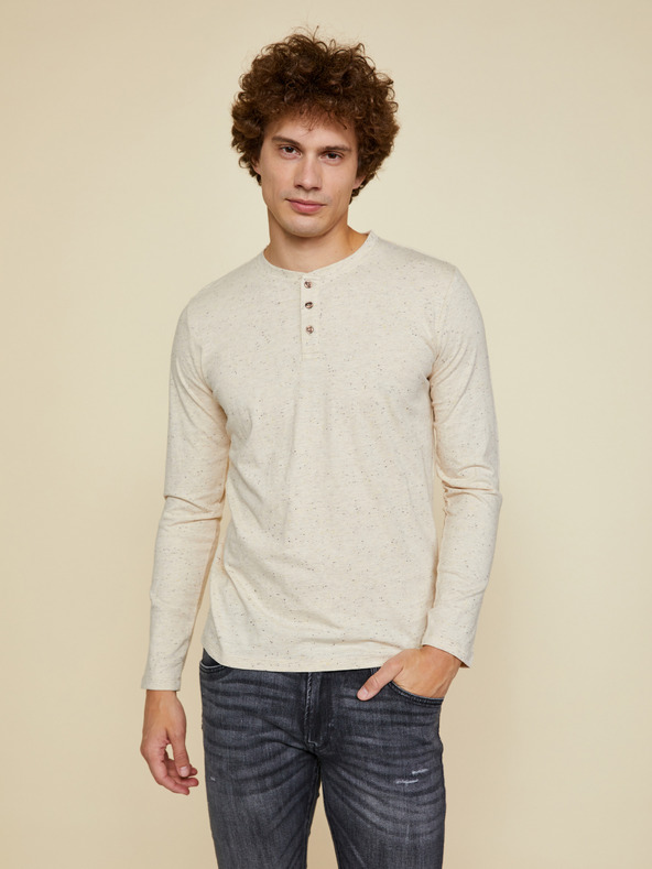 ZOOT.lab Beigefarbenes Herren-Button-Down-Hemd ZOOT.lab Diego