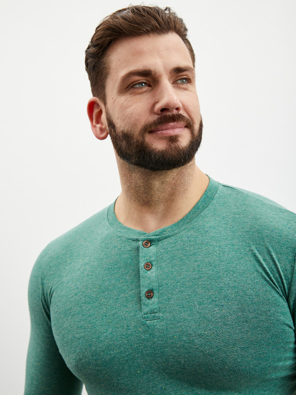 ZOOT.lab Grünes gestromtes Herren-Button-Down-Hemd ZOOT.lab Diego