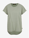 ZOOT.lab Hellgrünes, lockeres, verlängertes Damen-Basic-T-Shirt ZOOT.lab Lonie