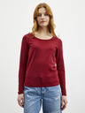 ZOOT.lab ZOOT.lab Mira bordeauxfarbenes Damen Basic-T-Shirt