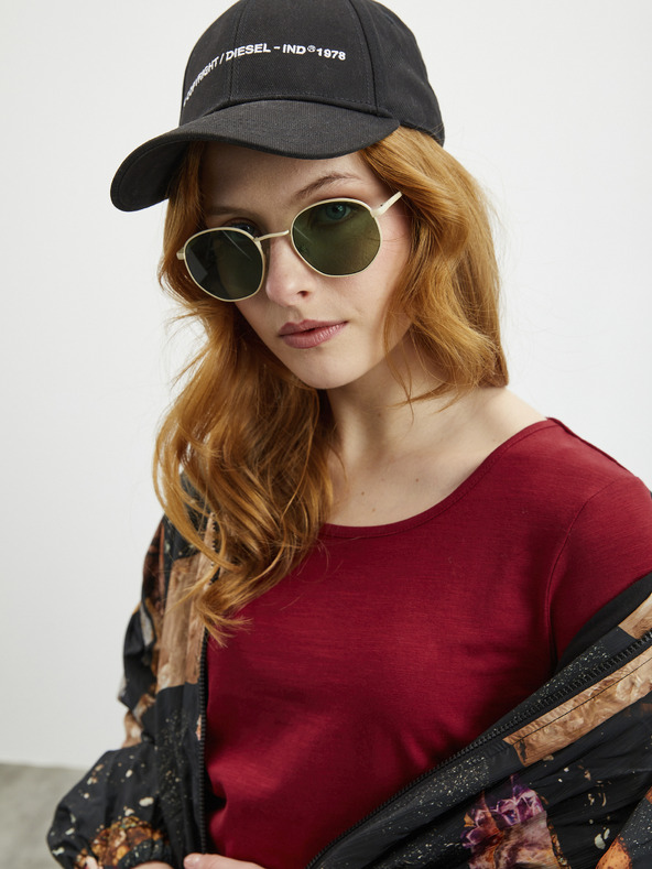 ZOOT.lab ZOOT.lab Mira bordeauxfarbenes Damen Basic-T-Shirt