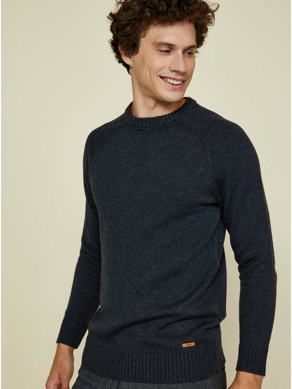 ZOOT.lab Dunkelgrauer Herren-Basic-Pullover ZOOT.lab Olin