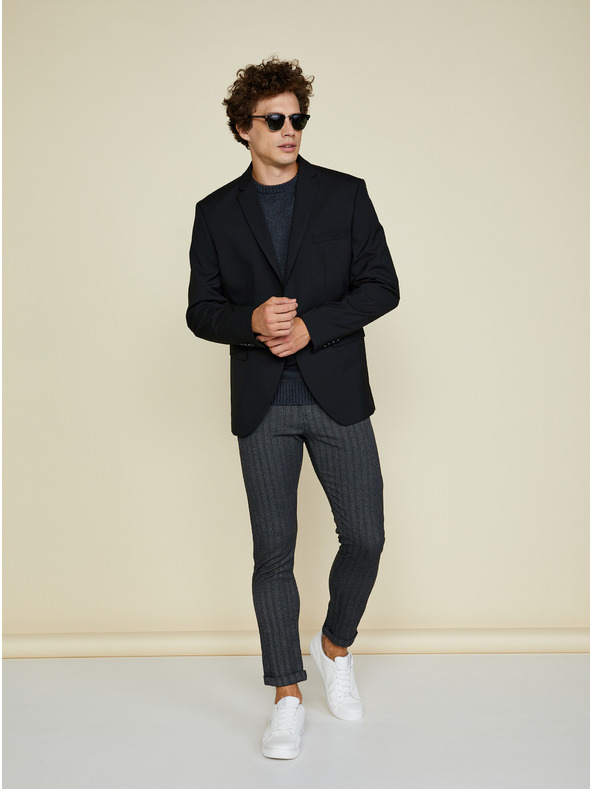 ZOOT.lab Dunkelgrauer Herren-Basic-Pullover ZOOT.lab Olin