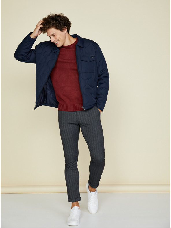 ZOOT.lab Burgunderroter Herren-Basic-Pullover ZOOT.lab Olin