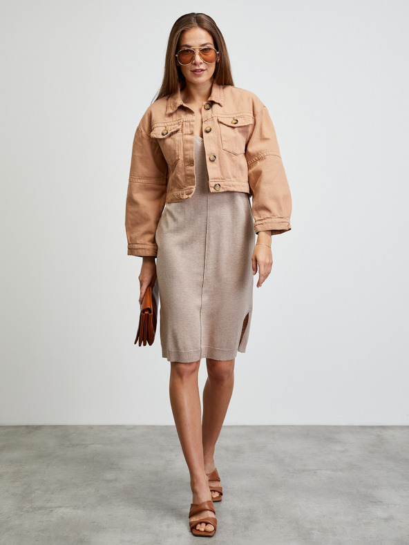 ZOOT.lab Beigefarbenes Strickkleid METROOPOLIS von ZOOT.lab Berneta