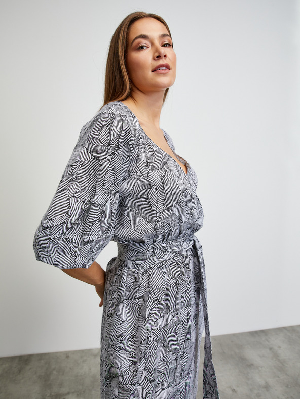 ZOOT.lab Weiß-schwarz gemustertes Kleid METROOPOLIS von ZOOT.lab Trudy