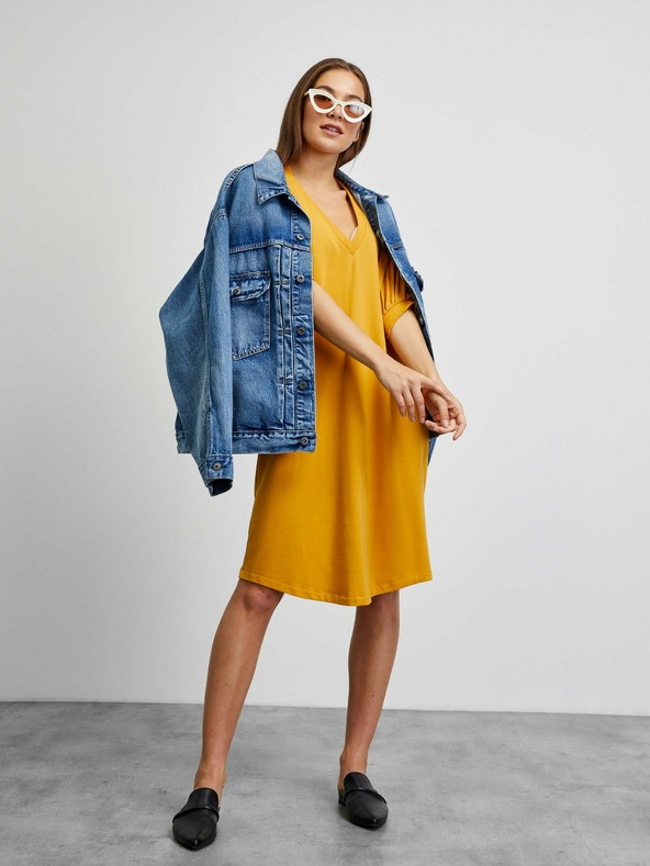 ZOOT.lab Senffarbenes lockeres Damen-Sweatshirt-Kleid METROOPOLIS by ZOOT.lab Vanity