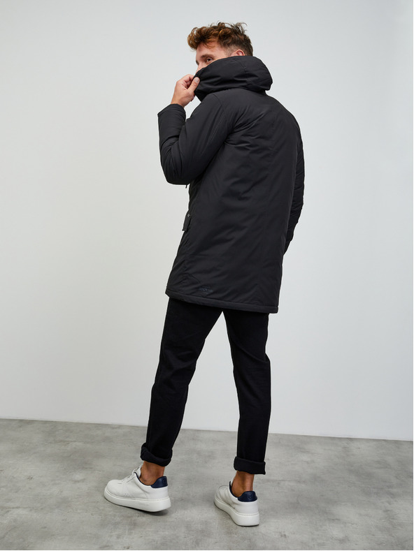 ZOOT.lab Schwarzer Herren-Kapuzenparka ZOOT.lab Charls