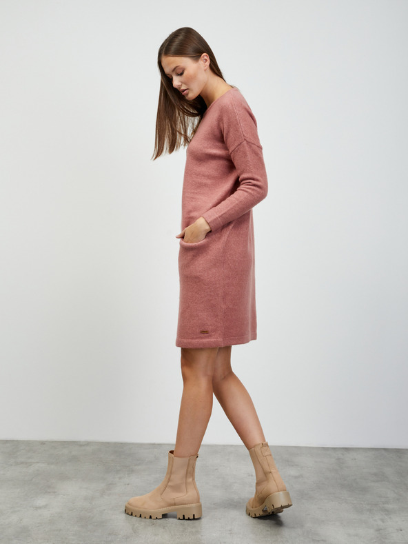 ZOOT.lab Altrosa Pulloverkleid mit Wollanteil ZOOT.lab Dania