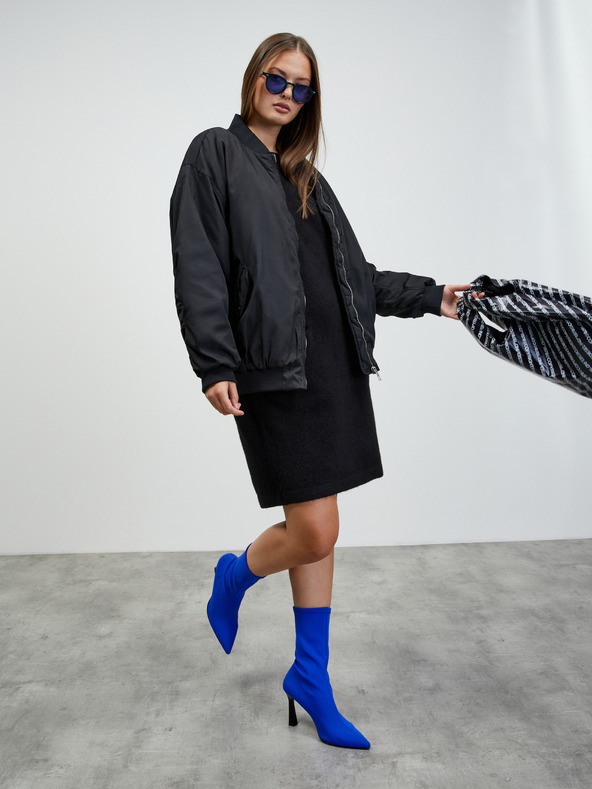 ZOOT.lab Schwarzes Wollpullover-Kleid ZOOT.lab Dania