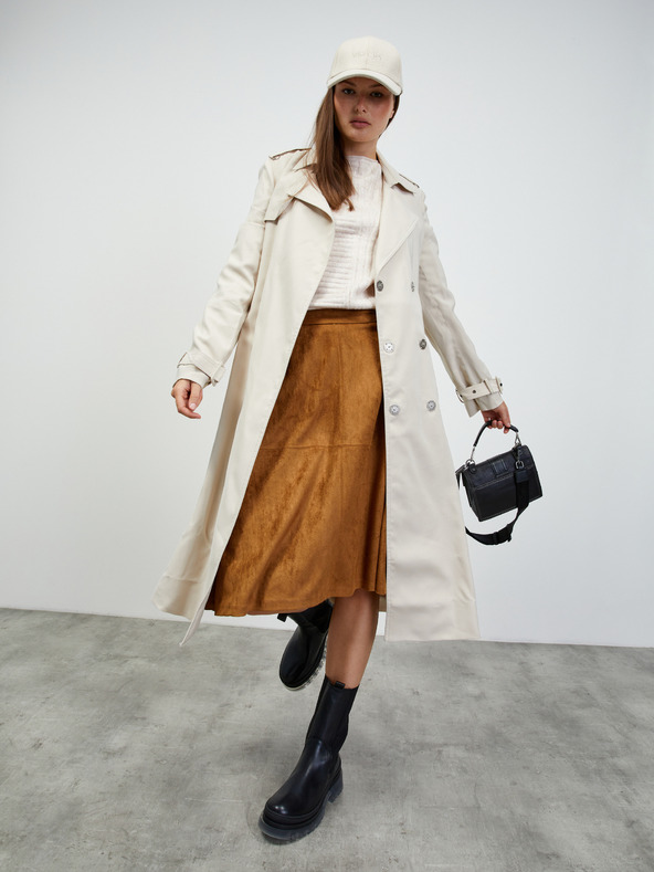 ZOOT.lab Beigefarbener Damen-Rippstrickpullover ZOOT.lab Natacha