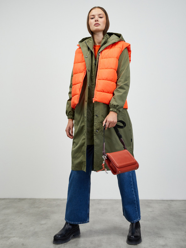 ZOOT.lab Khakifarbener langer Damenparka mit Kapuze ZOOT.lab Sadie