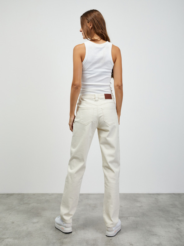 ZOOT.lab Cremefarbene Straight Fit Jeans für Damen ZOOT.lab Quinn
