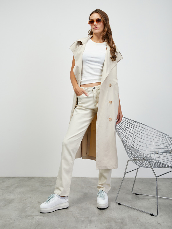 ZOOT.lab Cremefarbene Straight Fit Jeans für Damen ZOOT.lab Quinn