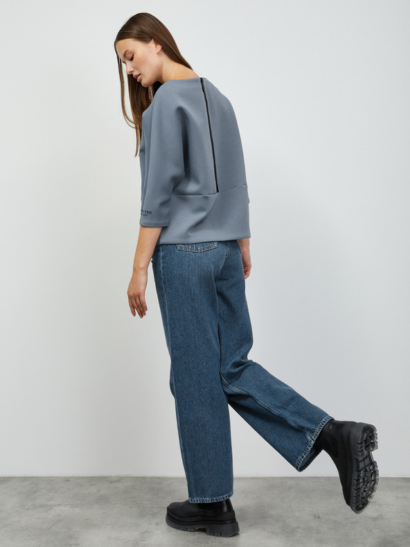 ZOOT.lab Blaues Damen-Sweatshirt mit Reißverschluss hinten ZOOT.lab Salwa