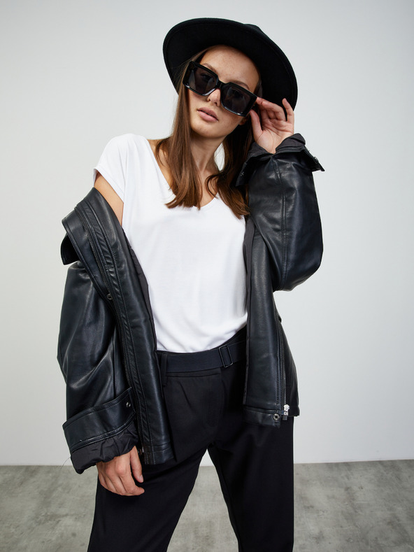 ZOOT.lab Schwarze Damenhose mit Gürtel ZOOT.lab Matylda