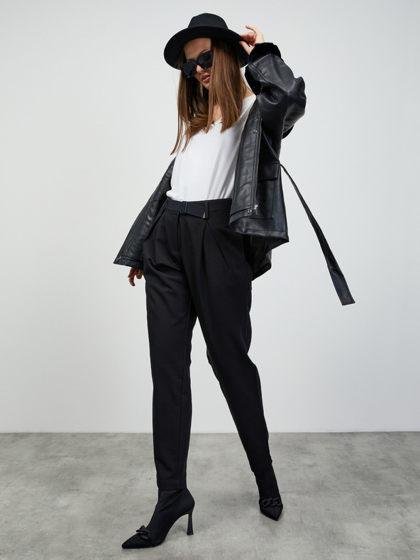 ZOOT.lab Schwarze Damenhose mit Gürtel ZOOT.lab Matylda