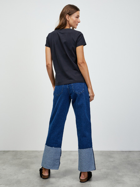 ZOOT.lab Schwarzes ZOOT.lab Damen Basic-T-Shirt Enya