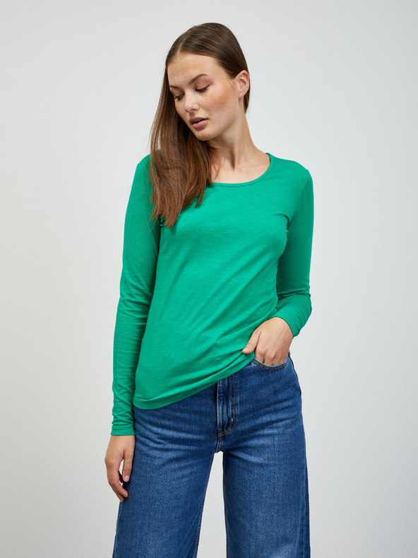 ZOOT.lab Grünes Damen Basic Langarm T-Shirt ZOOT.lab Molly