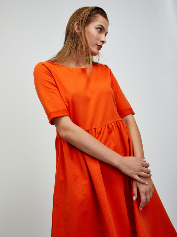 ZOOT.lab Orangefarbenes Sweatshirt Grundkleid ZOOT.lab Monika 2