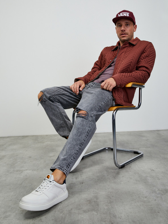 ZOOT.lab Lila gestreiftes Herren-Basic-Shirt ZOOT.lab Rex