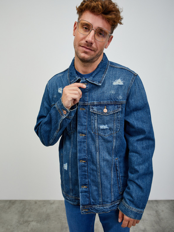 ZOOT.lab Blaues Herren-T-Shirt ZOOT.lab Rowan gemustert