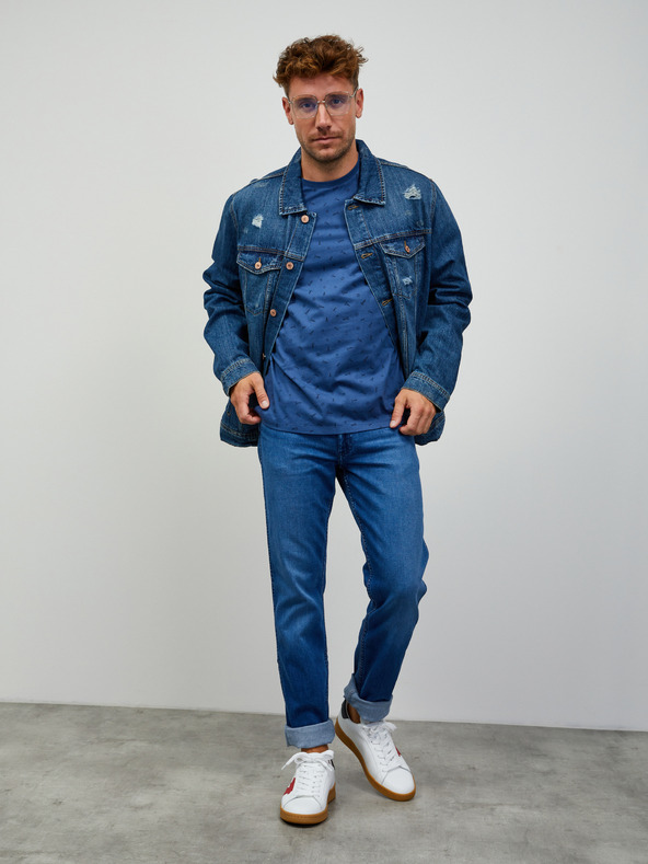 ZOOT.lab Blaues Herren-T-Shirt ZOOT.lab Rowan gemustert