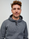 ZOOT.lab Dunkelgrauer Herren-Kapuzenpullover mit Reißverschluss ZOOT.lab Jaxon