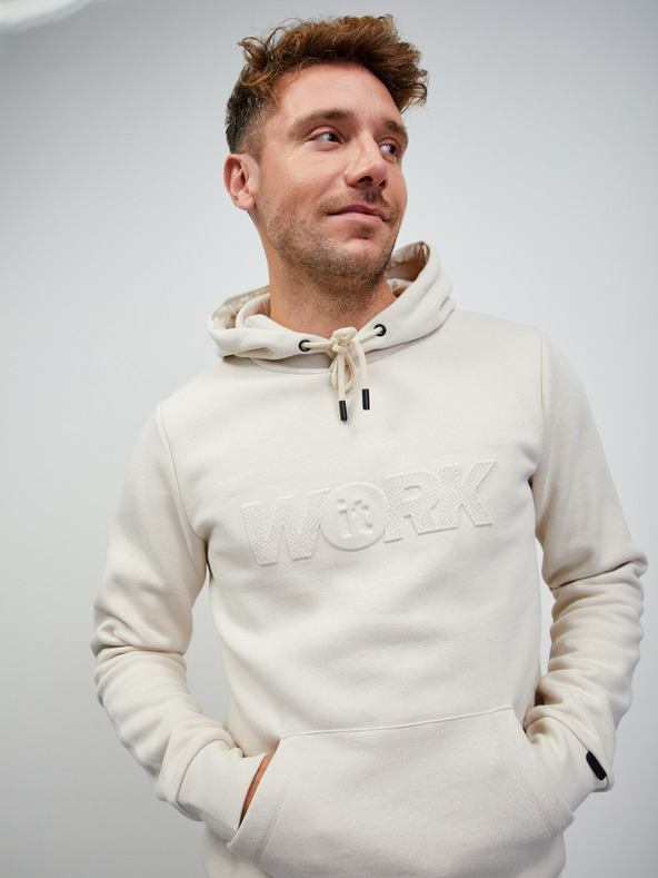 ZOOT.lab Cremefarbener Herren-Kapuzenpullover ZOOT.lab Jaxon