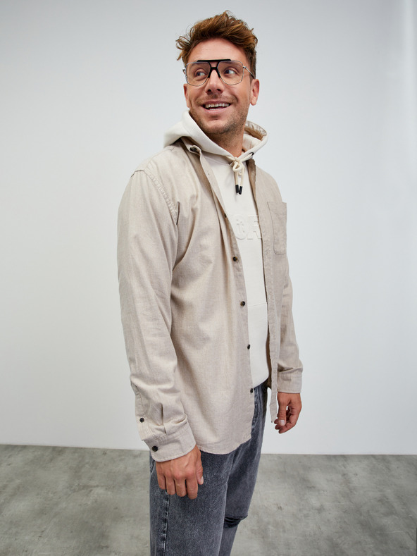 ZOOT.lab Cremefarbener Herren-Kapuzenpullover ZOOT.lab Jaxon