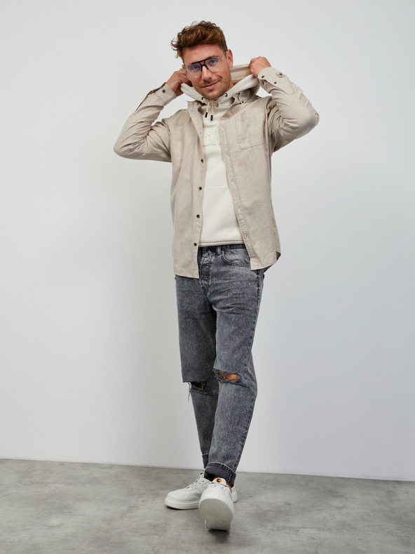 ZOOT.lab Cremefarbener Herren-Kapuzenpullover ZOOT.lab Jaxon