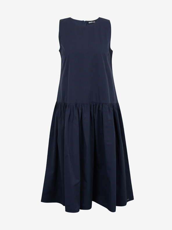 ZOOT.lab Dunkelgraues gerafftes Damenkleid ZOOT.lab Urbana