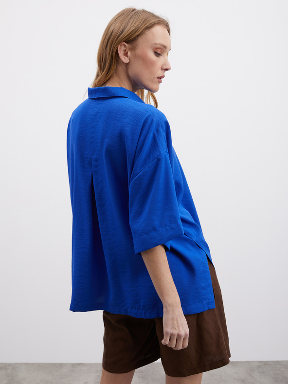 ZOOT.lab Blaues Damenhemd in Übergröße ZOOT.lab Rhiannon