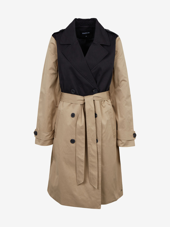 ZOOT.lab Schwarz-beiger Damen-Trenchcoat ZOOT.lab Gutta