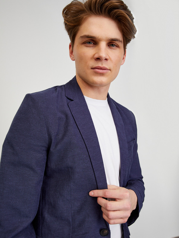 ZOOT.lab Dunkelblaue Leinenjacke für Herren ZOOT.lab Joseph