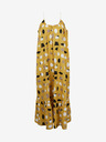 ZOOT.lab Senfgelbes gemustertes Damen Maxikleid mit Rüsche ZOOT.lab Grete