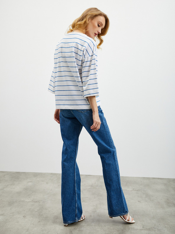 ZOOT.lab Weißes gestreiftes Damen-T-Shirt ZOOT.lab Dolly