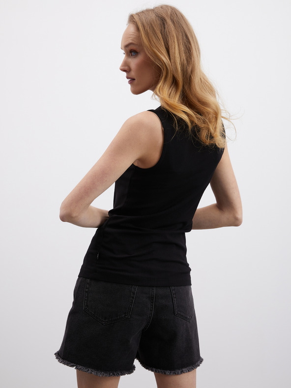 ZOOT.lab Schwarzes Damen-Rippen-Tank-Top ZOOT.lab Reza