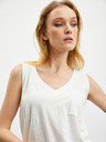 ZOOT.lab Weißes Damen-Leinen-Tank-Top ZOOT.lab Josi