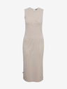 ZOOT.lab Beigefarbenes geripptes Damenkleid mit Schlitz ZOOT.lab Delie