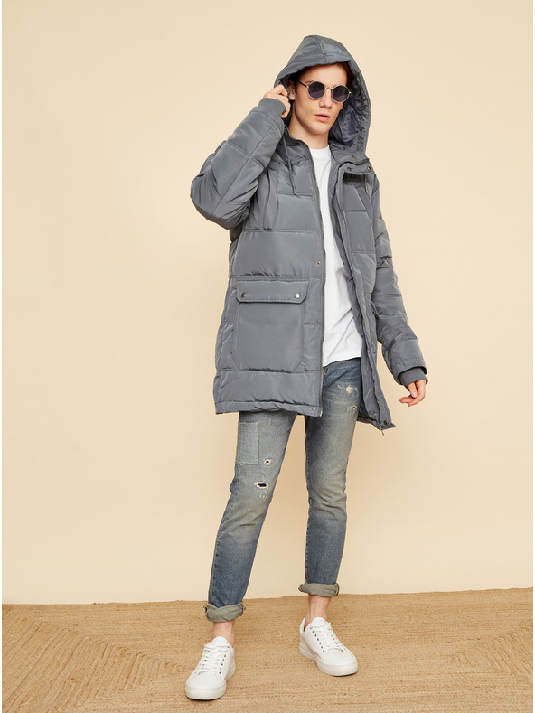 ZOOT.lab Graue Herren Stepp-Winterjacke ZOOT.lab