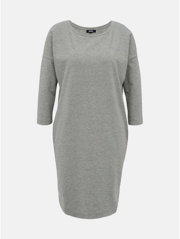 ZOOT.lab ZOOT.lab Serena graues Basic-Kleid